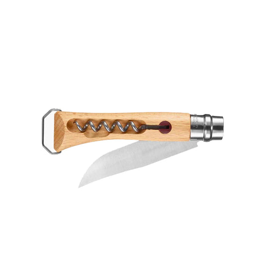 CUCHILLO OPINEL N°10 ABREBOTELLAS CON SACACORCHOS