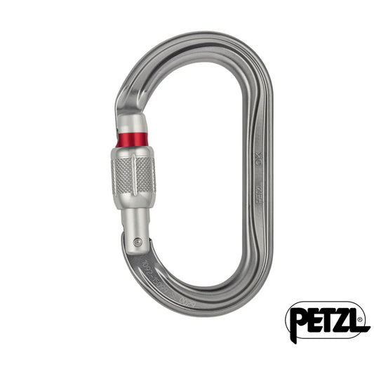 Mosquetón seguridad Petzl Oval OK screw-lock